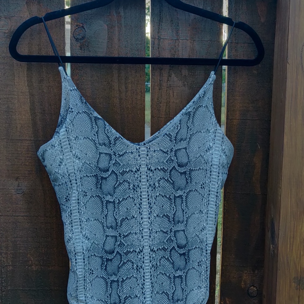 Snakeskin bodysuit